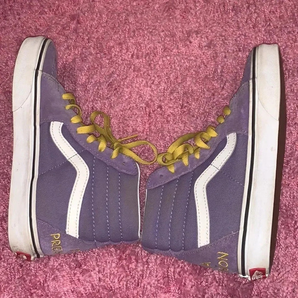 Lisa Simpson for President Vans Simpsons Purple Yellow Size 5.5 Youth - Picture 5 of 6